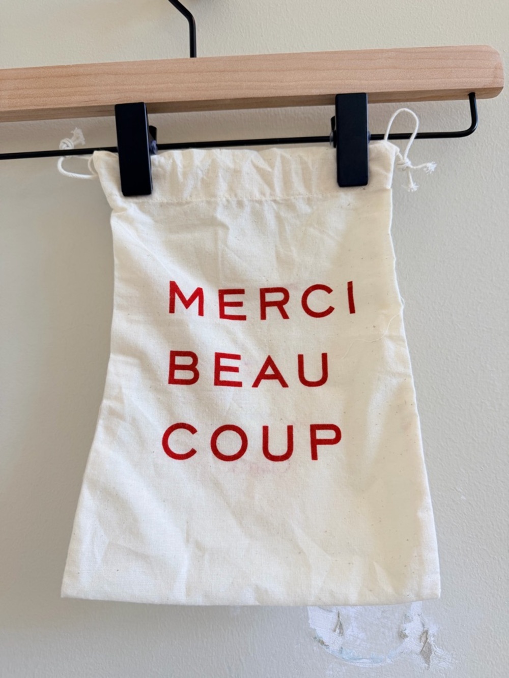 Clare v dust pouch Merci Beaucoup Drawstring Pouch